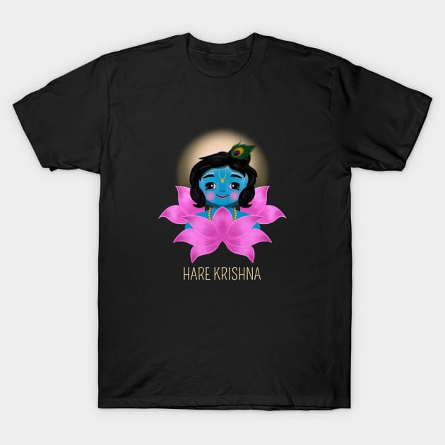 Iskcon - Krishna - hare krishna - Hindu gods - krsna T-Shirt by Saishaadesigns